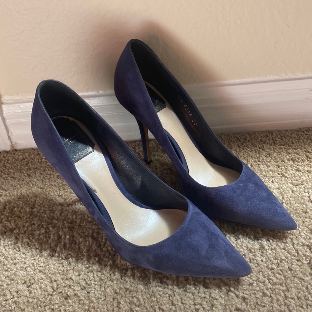 Christian Dior suede blue pumps - Picture 4 of 12